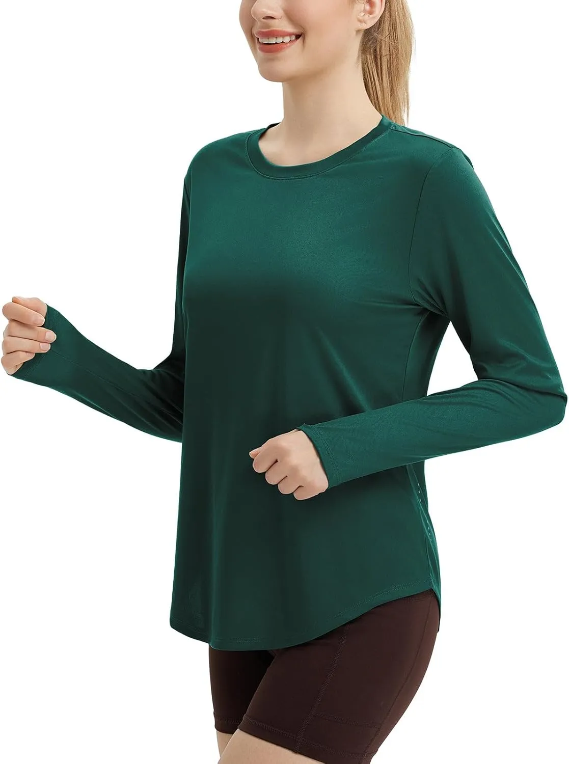 baleaf Women's Sun Shirts UPF50  Long Sleeve Workout Tops Running Athletic Lightweight Quick Dry