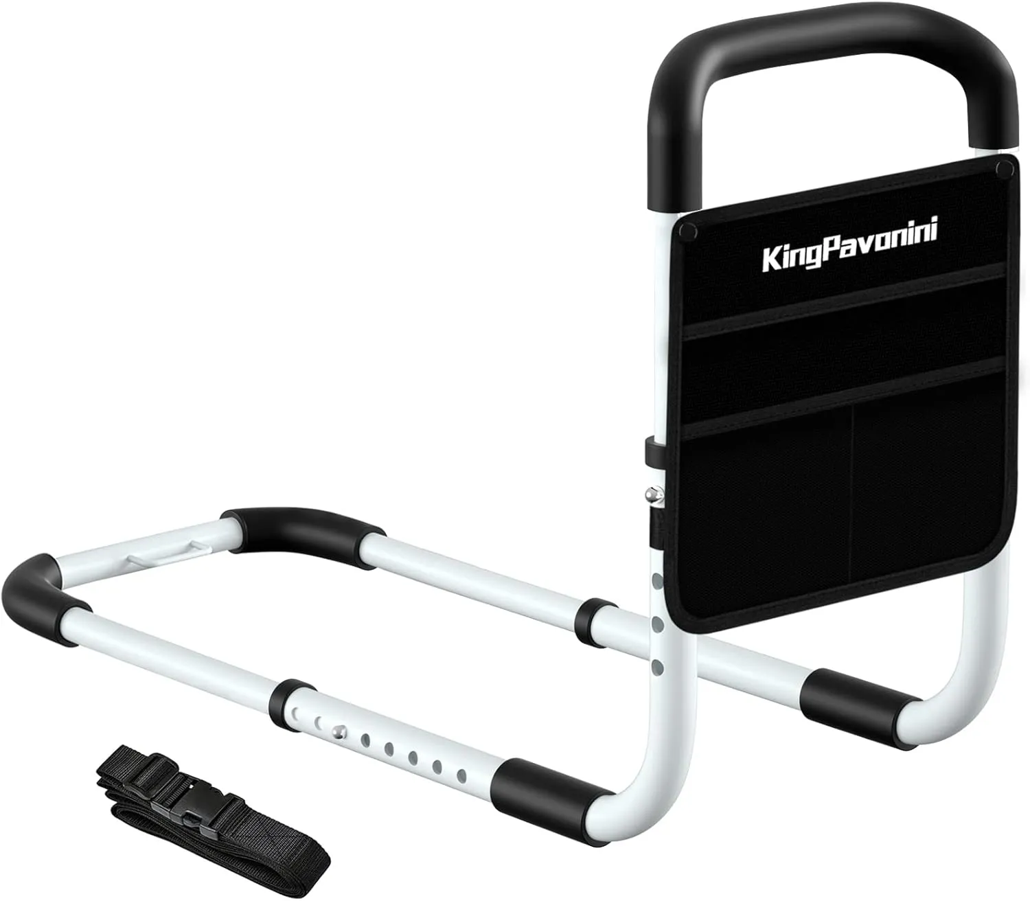 Bed Rail - Bed Rails for Elderly Adults - Medical Bed Support Bar Mobility Assistant with Free Storage Bag and Fixing Strap, Fit King, Queen, Full, Twin, Medium