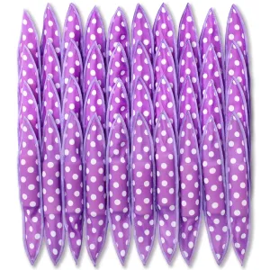 Bememo 40 Pieces Soft Heatless Curlers Overnight Large Pillow Sponge Rollers Soft Hair Curlers to Sleep in for Long Short Hair Styling Tools No Heat Foam Rollers(Dot,Purple)