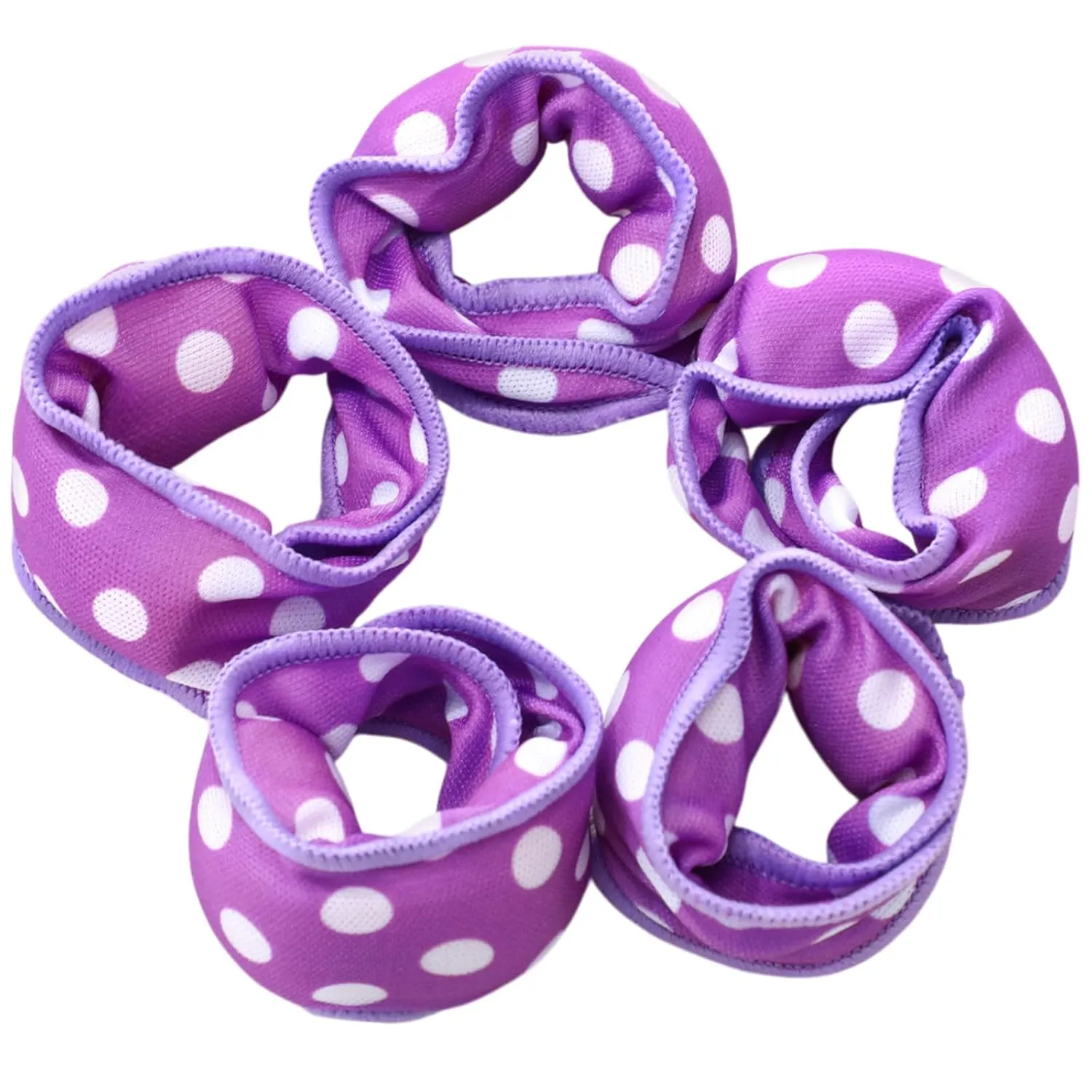 Bememo 40 Pieces Soft Heatless Curlers Overnight Large Pillow Sponge Rollers Soft Hair Curlers to Sleep in for Long Short Hair Styling Tools No Heat Foam Rollers(Dot,Purple)