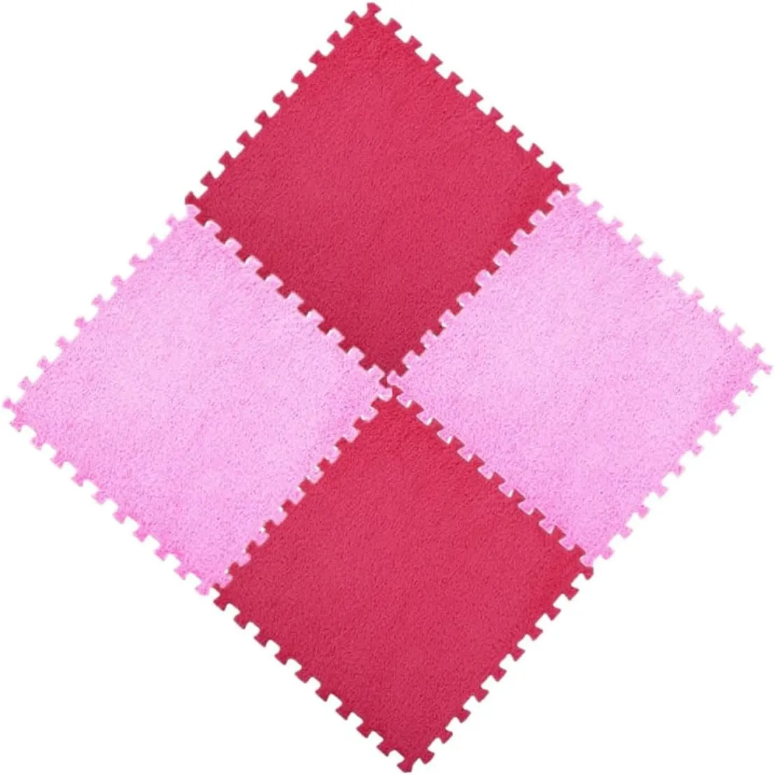 BESPORTBLE 4pc Square Rug Foam Exercise Mat Foam Puzzle Yoga Mat Plush Rugs Square Mat Interlocking Mat Fitness Gym Exercise Mat Ground Mat Square Area Rug Floor Pad Floor Mat Baby Tatami