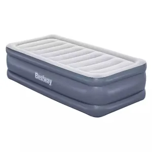 Bestway 1.91m x 97m x 51cm Tritech Air Inflatable Mattress Twin Built-in AC Pump