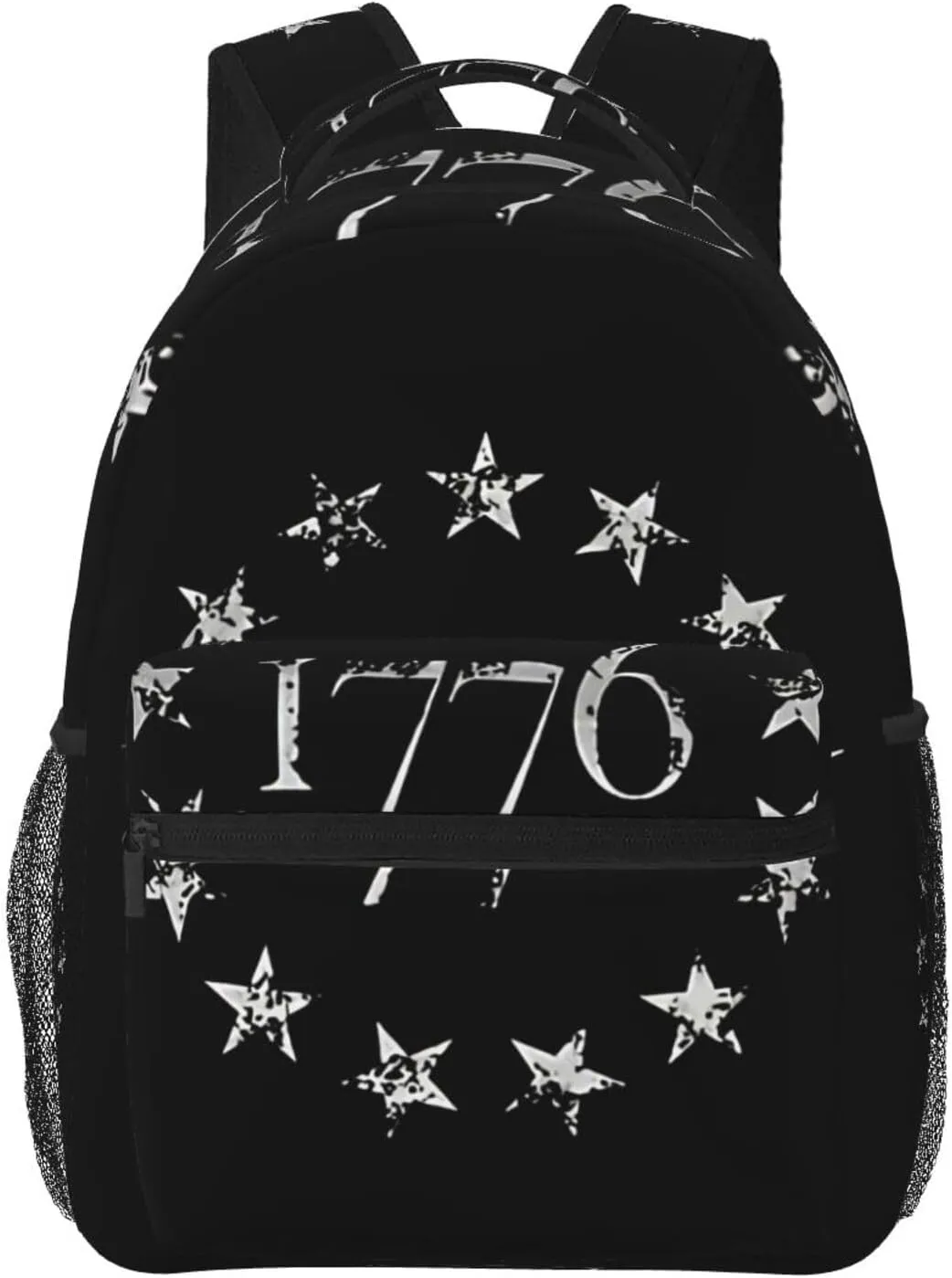 Betsy Ross American Flag 1776 Backpack Casual Laptop Backpack Double Shoulder Bag Lightweight Backpack For Women Men Travel