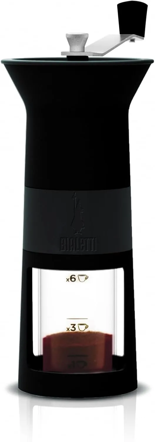 Bialetti Coffee Grinder 1-6 Cups, Black