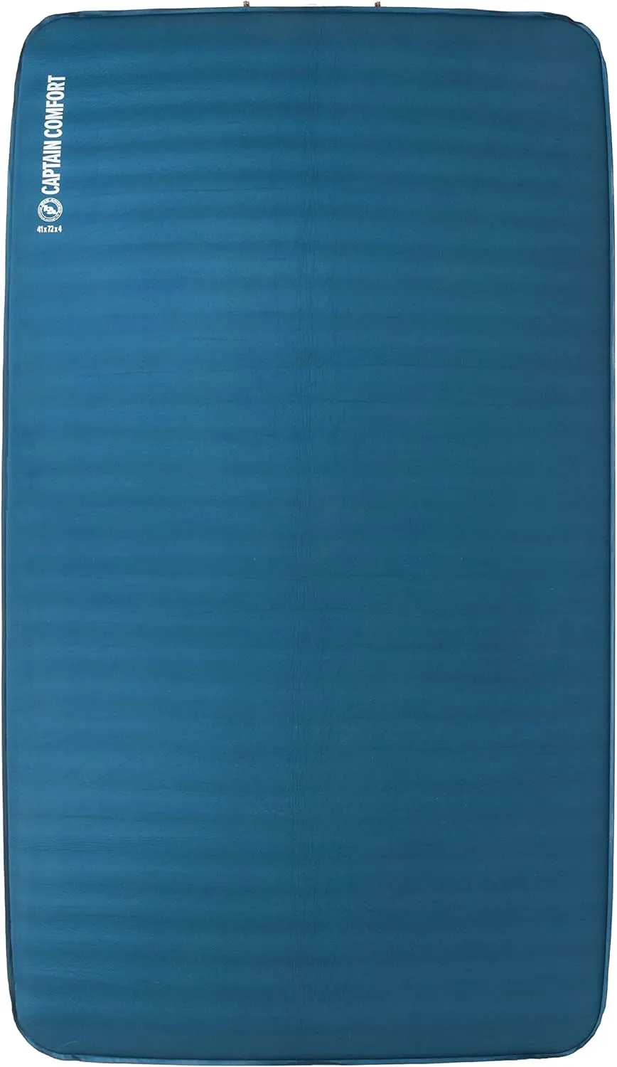 Big Agnes Captain Comfort Deluxe Camp | Supremely Comfortable, All-Weather, Self-Inflating Sleeping Pad