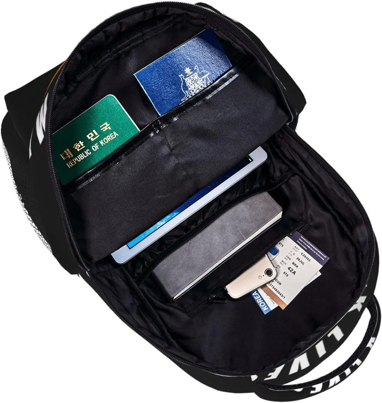 Black Lives Matter Fist Hand Symbol Backpack Lightweight Laptop Backpack Casual Daypack Travel Double Shoulder Bag For Women Men