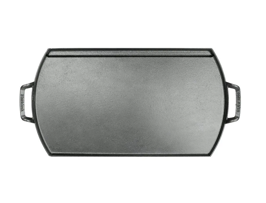 Blacklock Triple Seasoned Cast Iron Double Burner Griddle