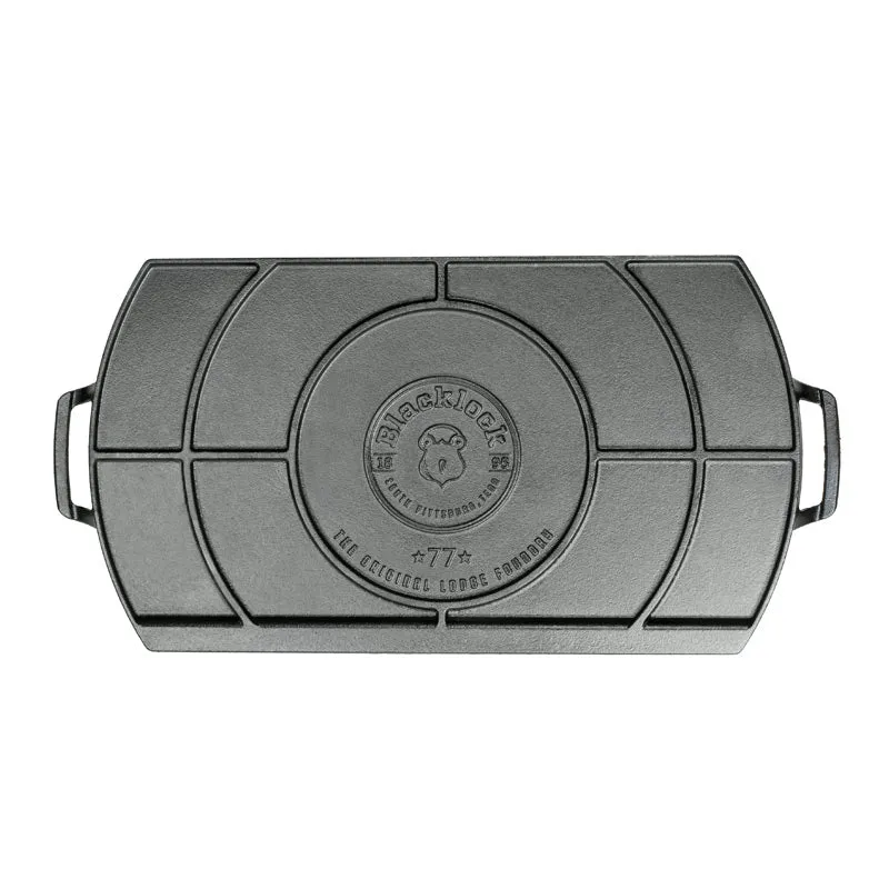 Blacklock Triple Seasoned Cast Iron Double Burner Griddle