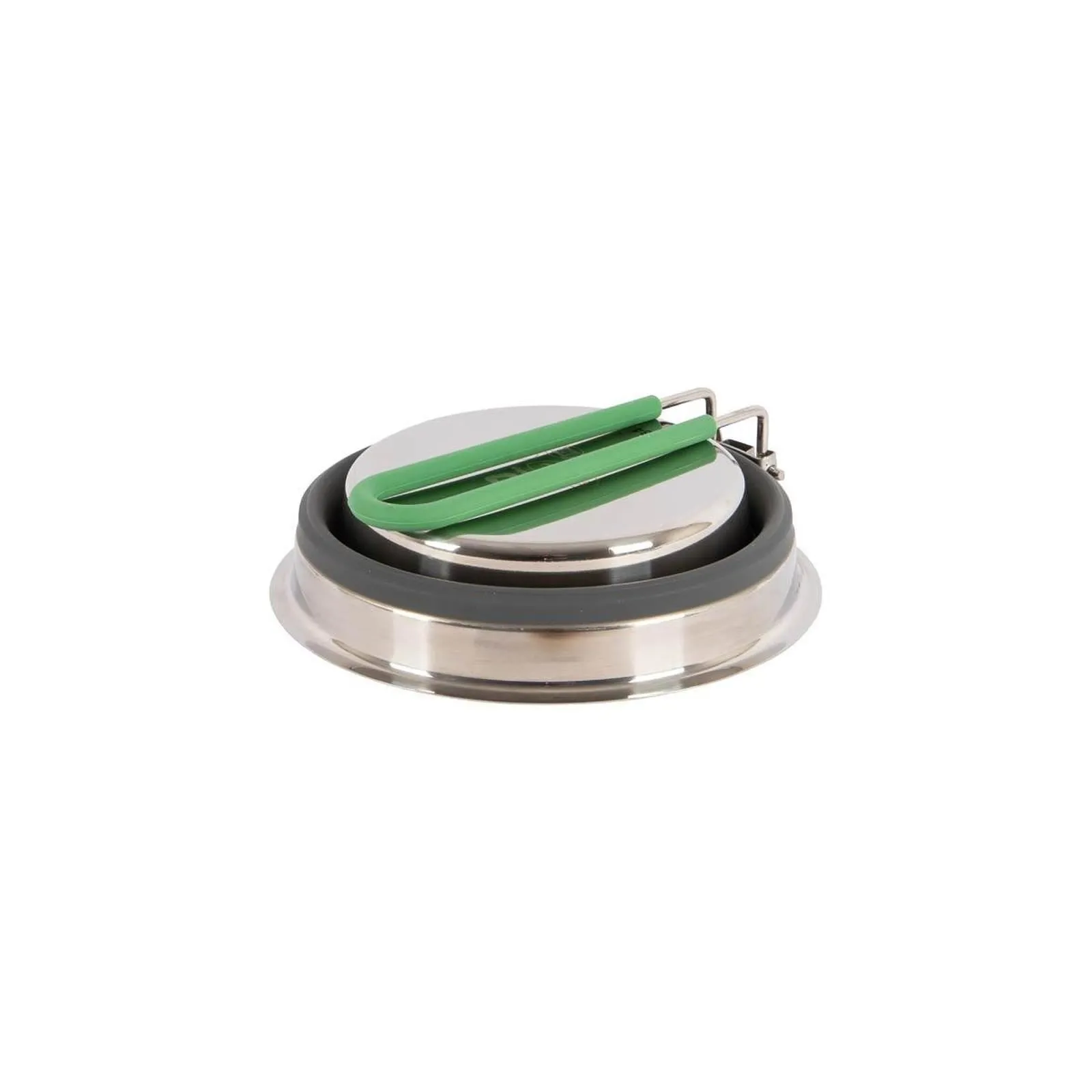 Bo-Camp Steel Pan with Lid Foldable Silicon 1.3 Litre
