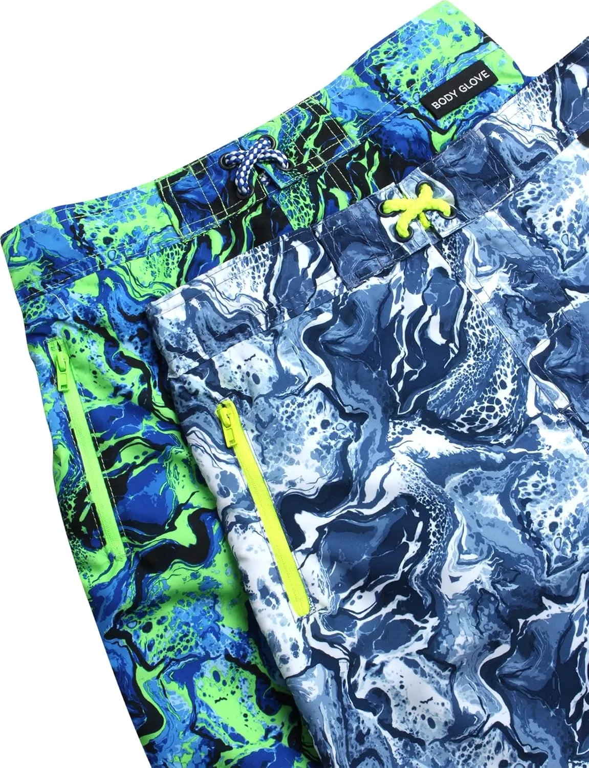 Body Glove Boys' Board Shorts – 2 Pack UPF 50  Quick Dry Bathing Suit Swim Trunk (Size: 8-18)