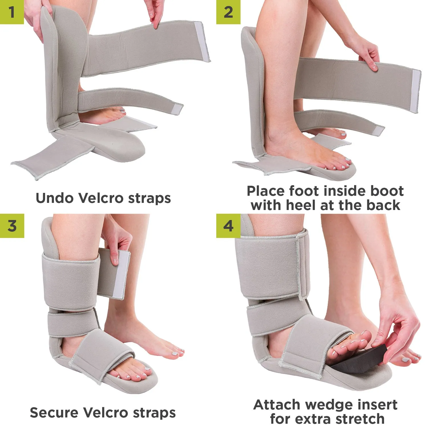 BraceAbility Padded 90 Degree Plantar Fasciitis Boot | Soft Dorsiwedge Night Splint to Stabilize Foot and Ankle, Stretches Plantar Fascia Ligament and Supports Achilles Tendon (Large)