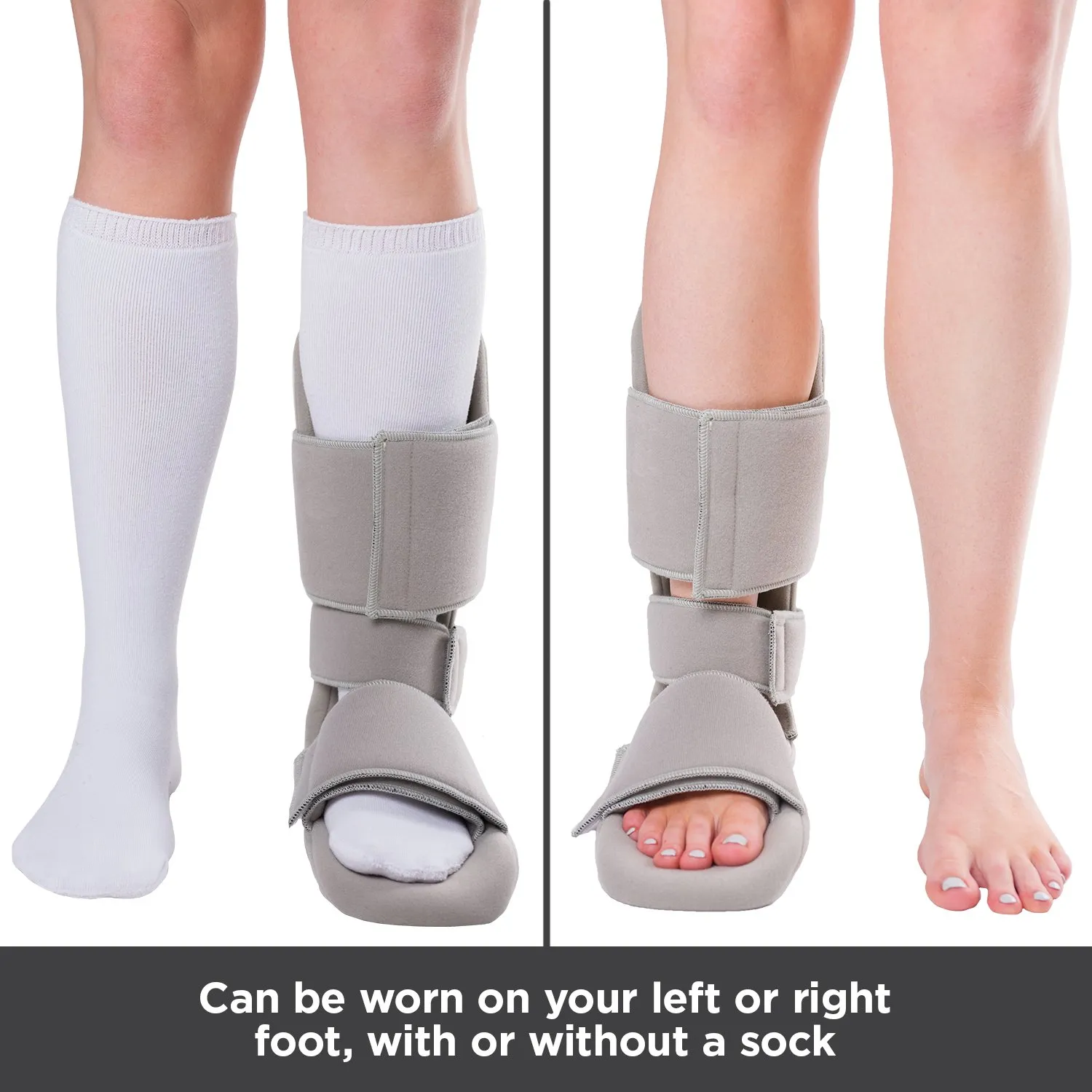 BraceAbility Padded 90 Degree Plantar Fasciitis Boot | Soft Dorsiwedge Night Splint to Stabilize Foot and Ankle, Stretches Plantar Fascia Ligament and Supports Achilles Tendon (Large)