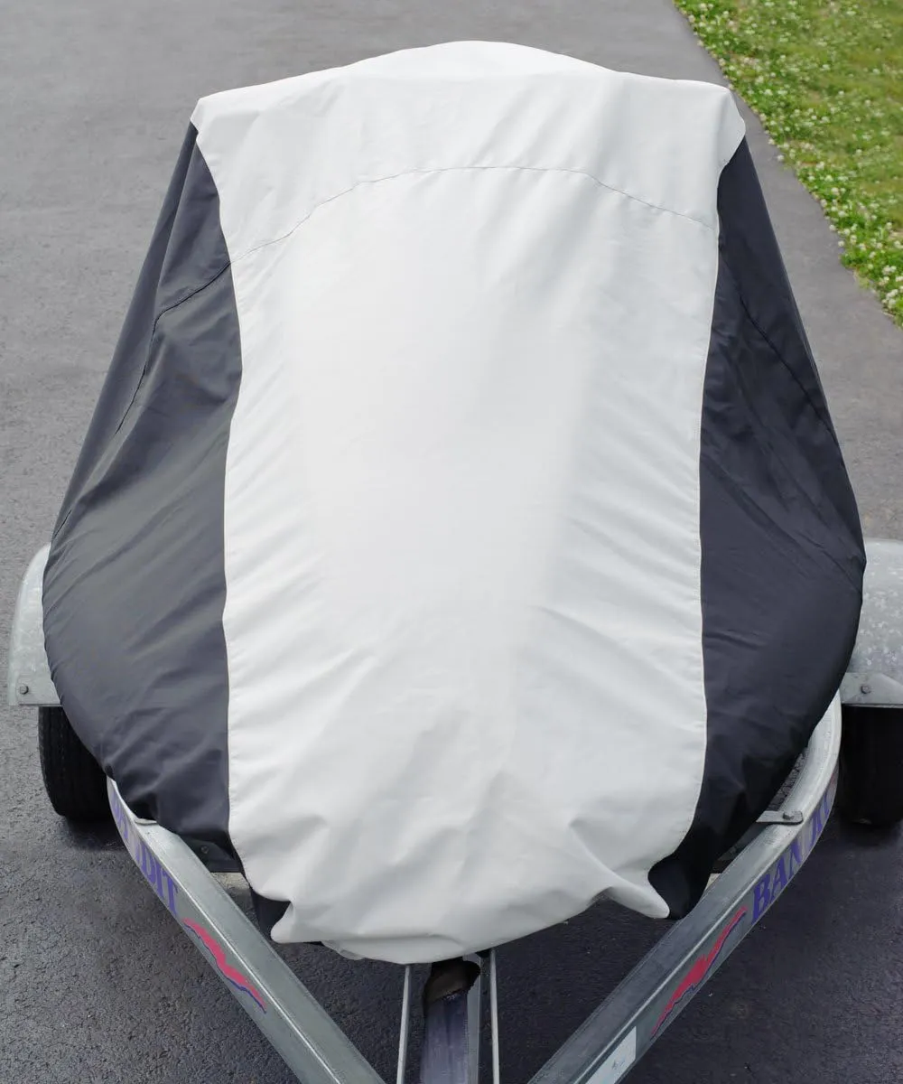 Budge Deluxe Jet Ski Cover Fits Jet Skis 121" to 135" Long x 36.75" Wide, Black/Gray (BA231212015)