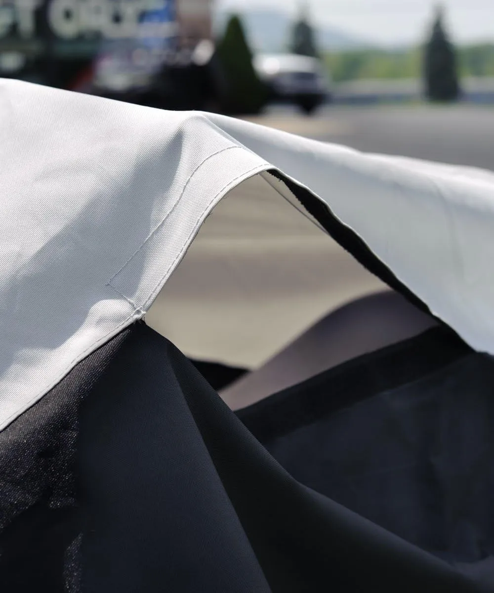 Budge Deluxe Jet Ski Cover Fits Jet Skis 121" to 135" Long x 36.75" Wide, Black/Gray (BA231212015)