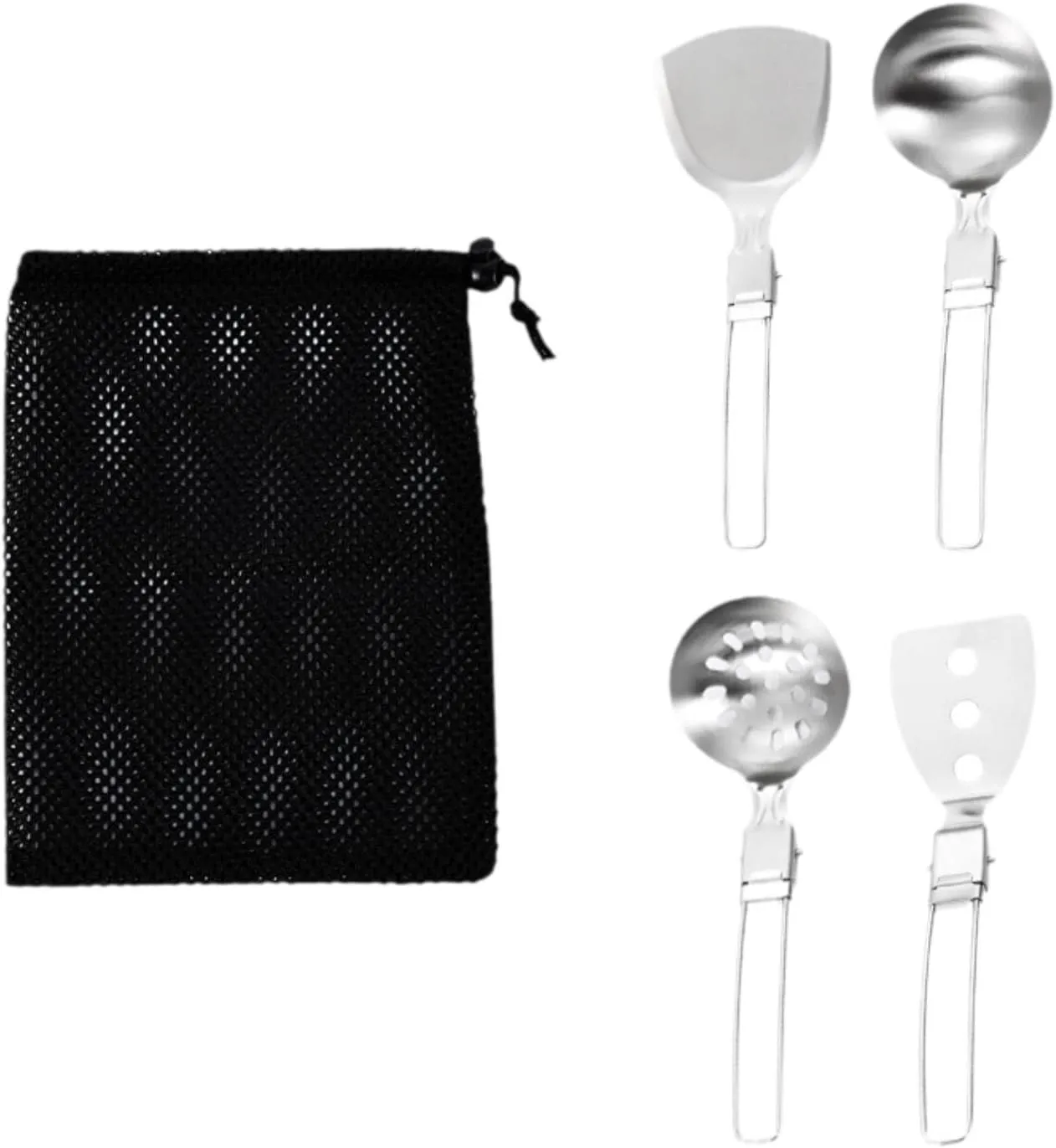 Camp Cooking Utensil Set Camping Kitchen Utensil Set Utensil Organizer Foldable Outdoor Kitchen Gears, for Picnic Grilling RV