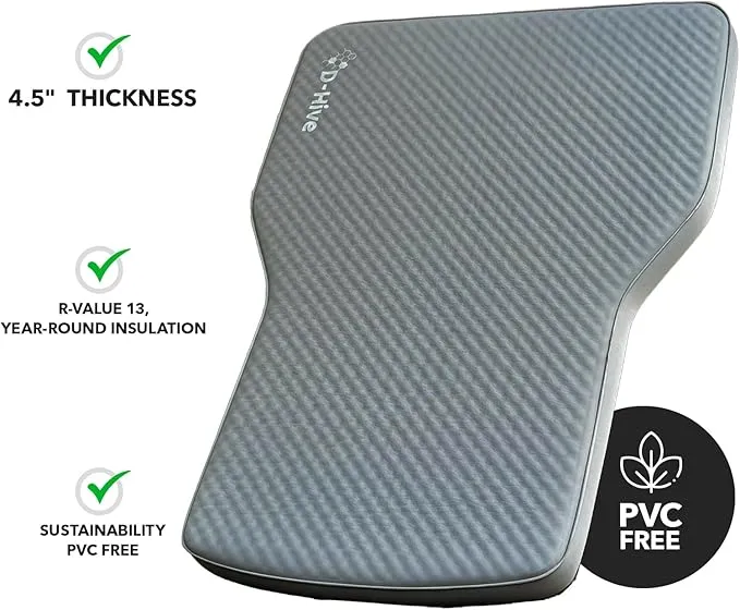 Camping Mattress - Compatible with Tesla Model Y, 4.5" Extra Thick Self-Inflating Air Mattress, Self-Inflating Sleeping Pad Car Mattress, Solid Foam for All-Seasons, Fits SUVs incl Pump