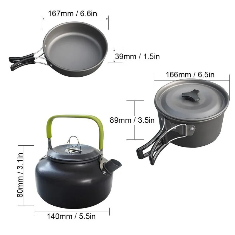 Camping Ultra-Light Cookware Stylish Set Exceptional value