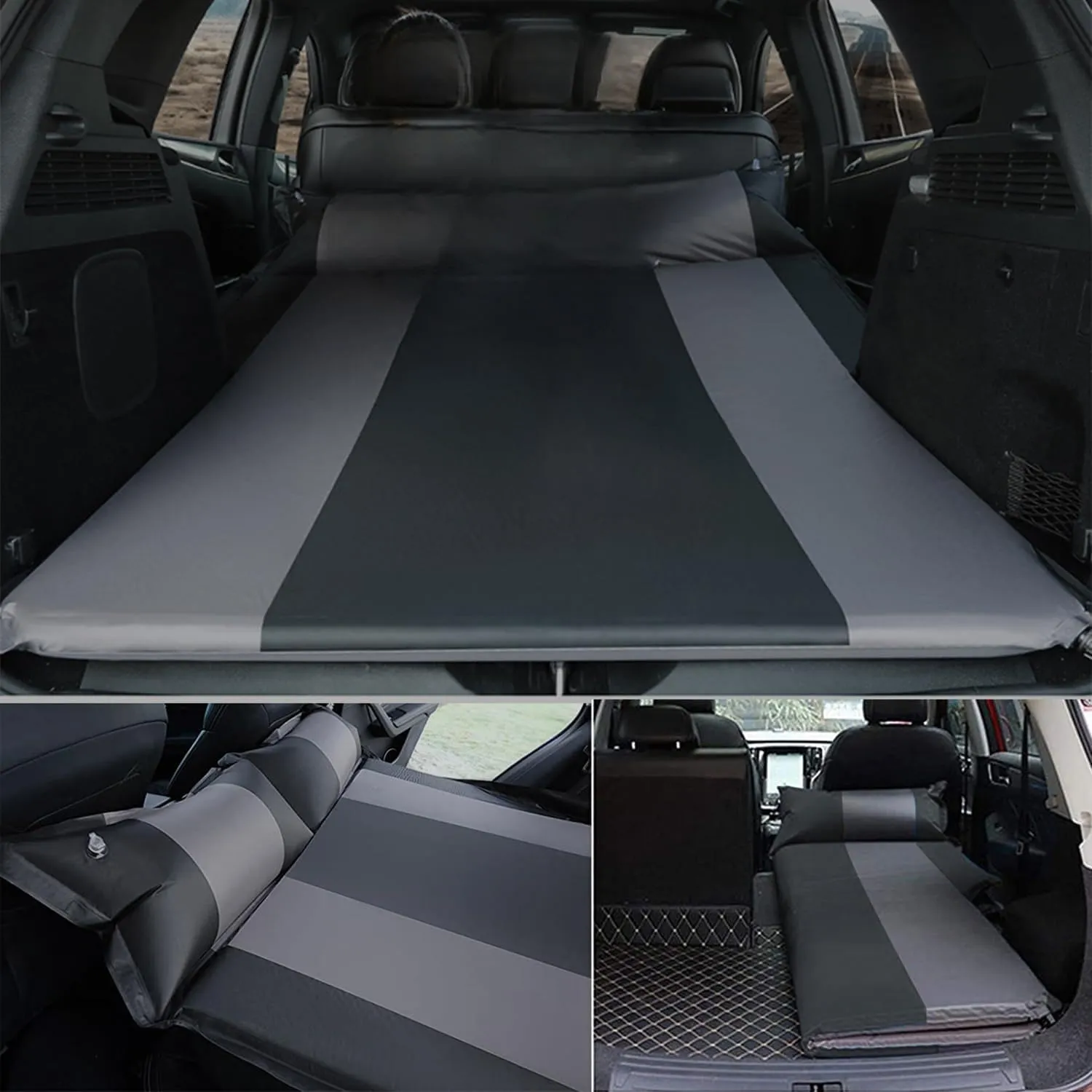 Car Automatic Inflatable Bed for Acura RDX 2010 2011 2012 2013 2014 2015 2016 2017 2018, Portable Movable Thickened Trunk Sleeping Bed Outdoor Camping Hiking Air Mattress,Blue