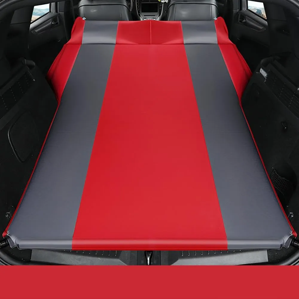 Car Automatic Inflatable Bed for Land Rover Range Rove 5seats Long wheelbase 2013 2014 2015 2016 2017, Portable Movable Thickened Trunk Sleeping Bed Outdoor Camping Hiking Air Mattress,Red
