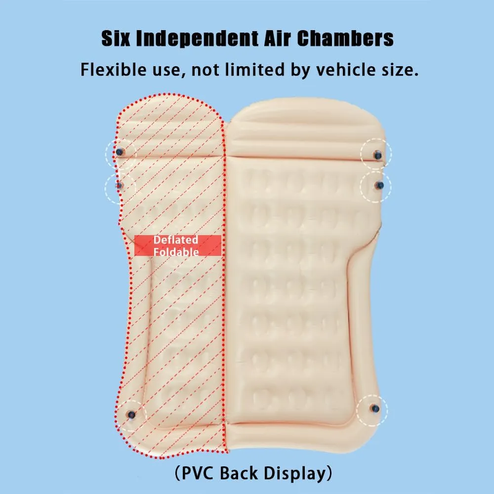 Car Inflatable Air Mattress for Cadillac Escalade III 2007 2008 2009 2010 2011 2012 2013 2014 Portable Boot Air Mattress Cushion Outdoor Travel Camping Sleeping Gear Accessories,Grey
