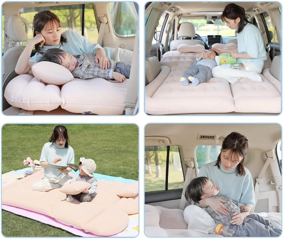 Car Inflatable Air Mattress for Cadillac Escalade III 2007 2008 2009 2010 2011 2012 2013 2014 Portable Boot Air Mattress Cushion Outdoor Travel Camping Sleeping Gear Accessories,Grey