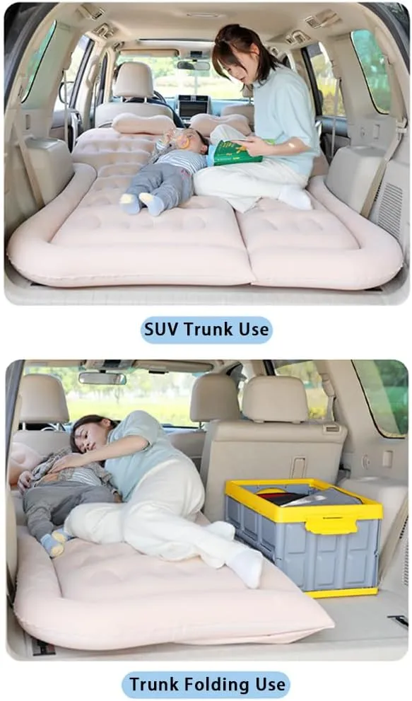 Car Inflatable Air Mattress for Cadillac Escalade III 2007 2008 2009 2010 2011 2012 2013 2014 Portable Boot Air Mattress Cushion Outdoor Travel Camping Sleeping Gear Accessories,Grey