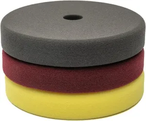 Car polishing kit yaoqijie 3 Pcs 5/6/7 Inch Sponge Buffing Pads Foam Polishing Pads Kit 7in Sanding Disc Wheels for Car Buffer Polisher Polishing Waxing Lasting