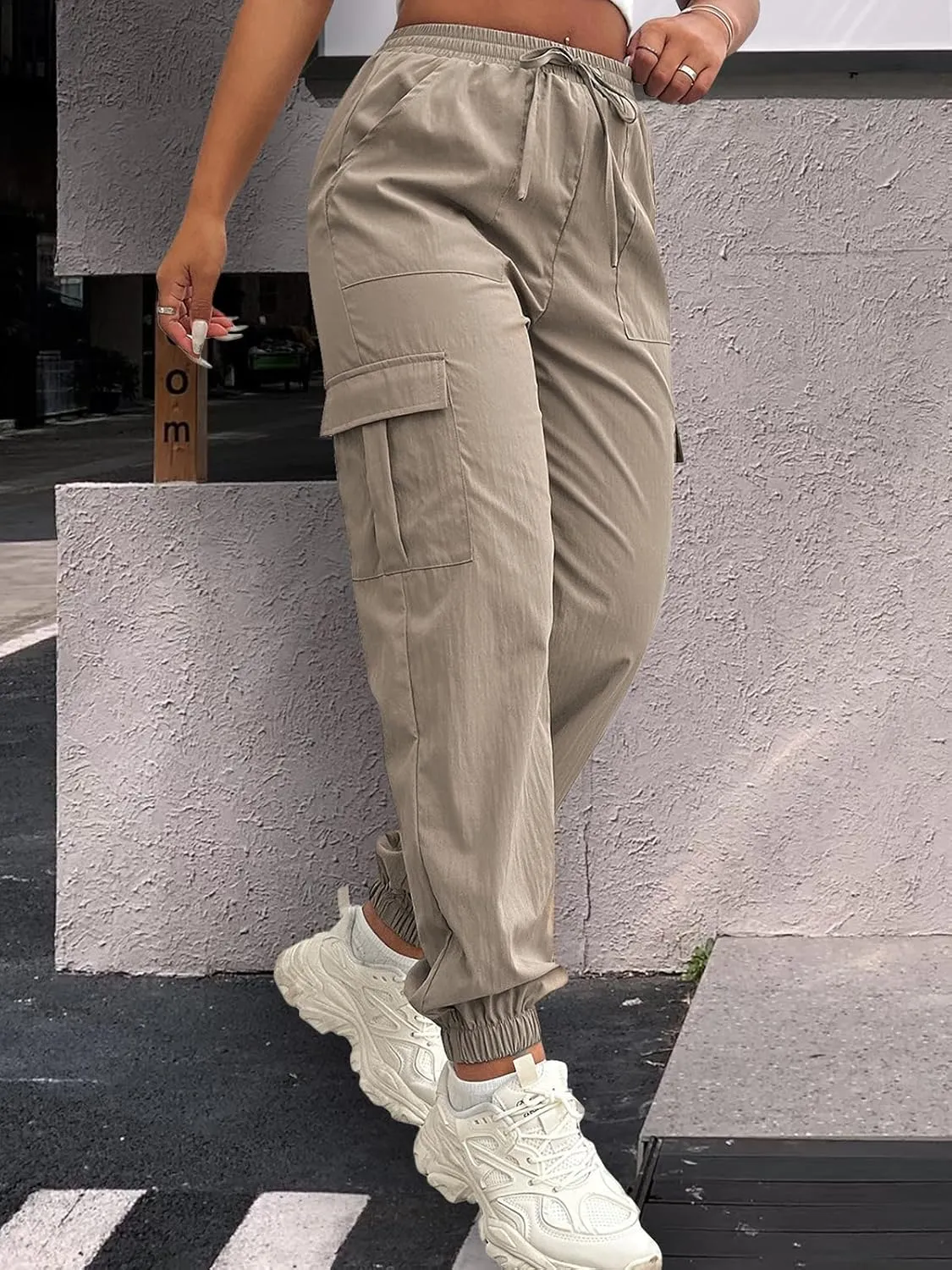 Cargo Pants Women Lightweight Joggers Quick Dry Summer Hiking Pants with Pockets