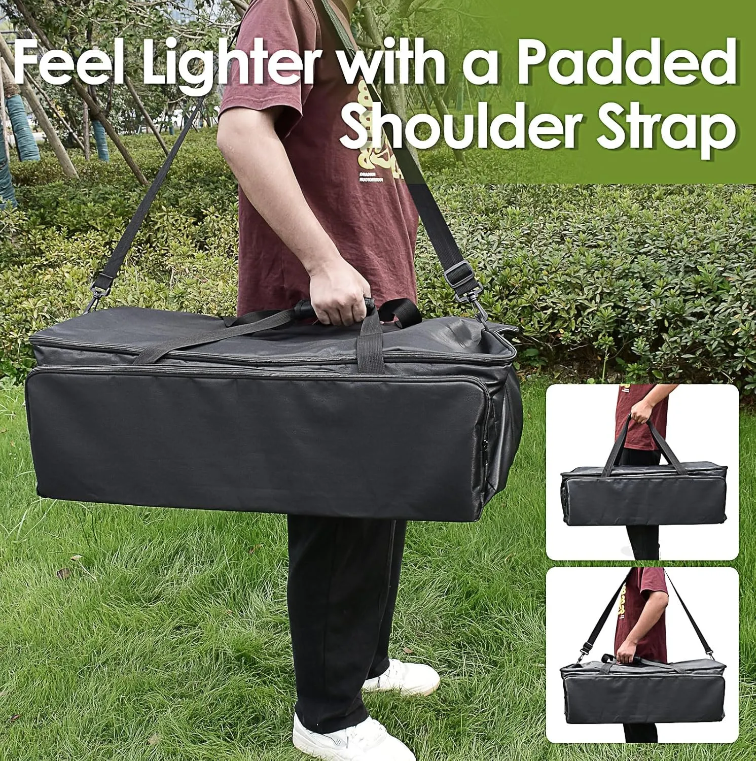 Carry Bag for Ooni 12 Inch Multi-Fuel Outdoor Pizza Oven - Heavy Duty Waterproof 840D Oxford Fabric Anti-Scratch (Bag Only)