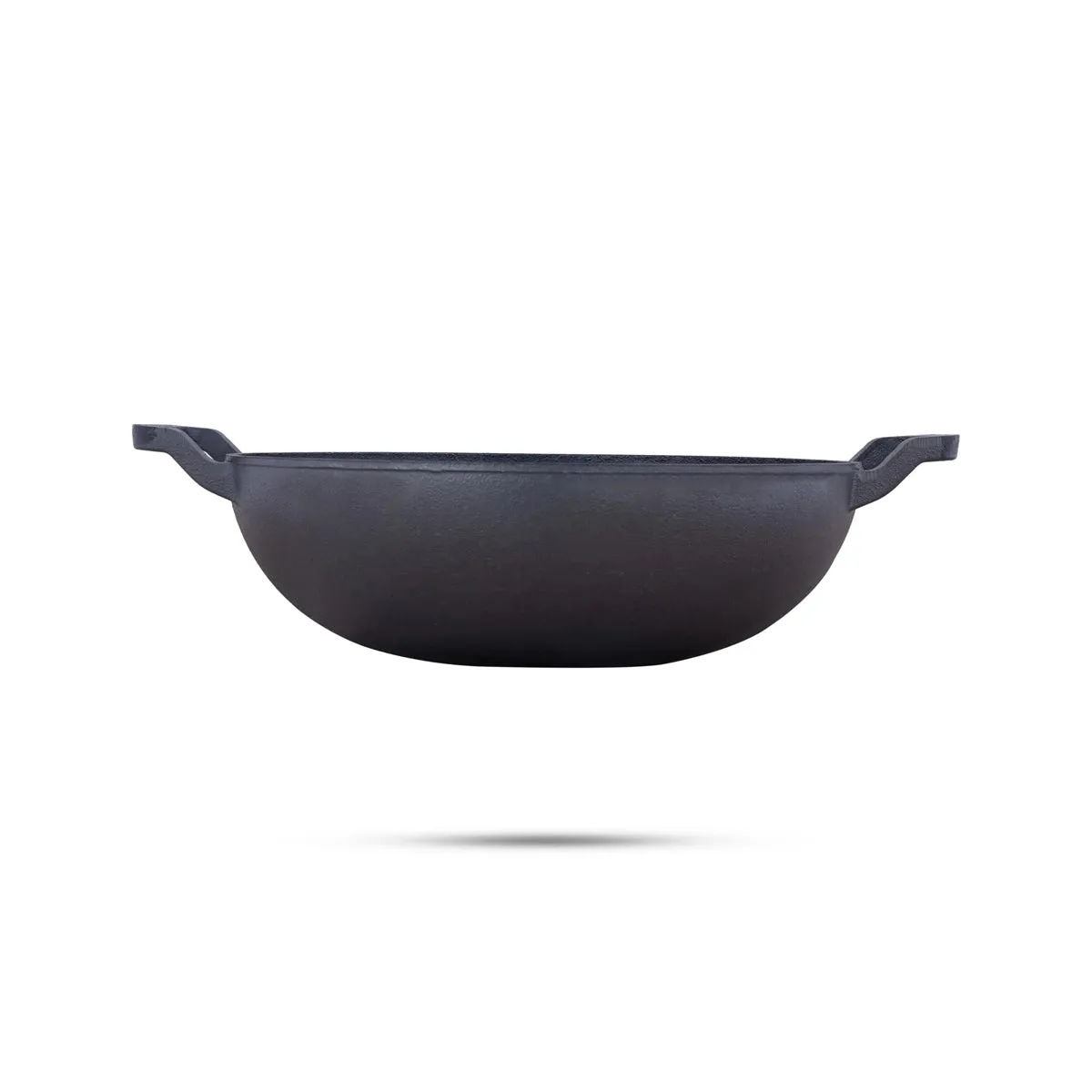 Casting Iron Kadai With Lid - 3.5 x 10.5 Inches | Kadhai/ Cast Iron Cookware for Home/ 3.380 Kgs Approx
