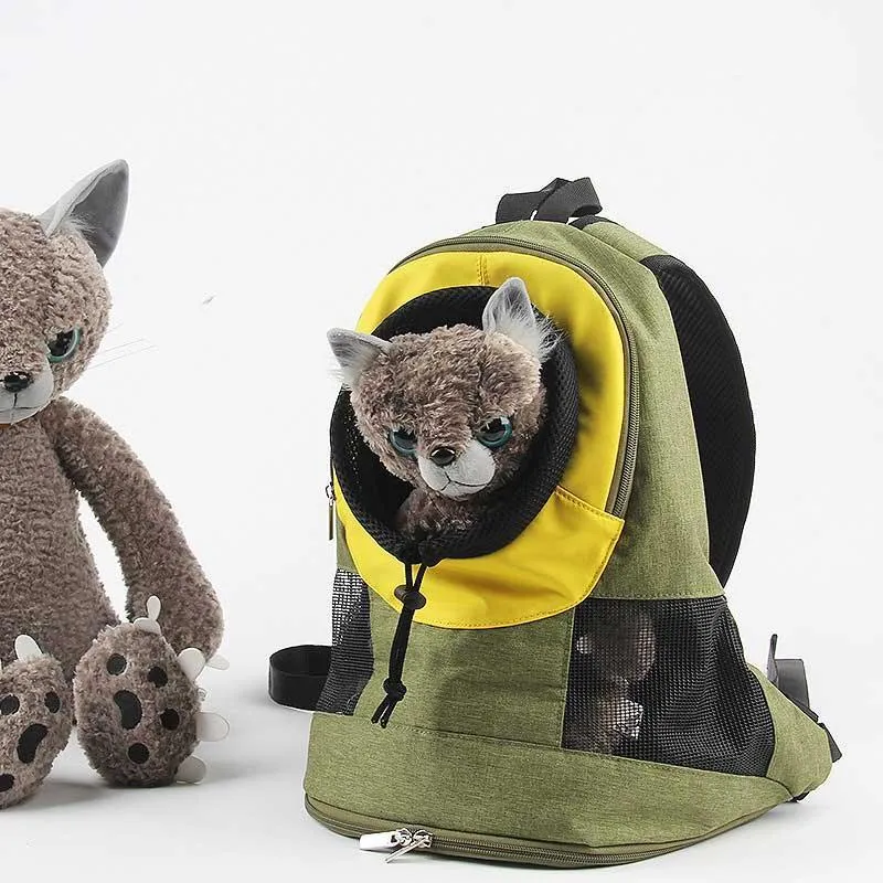 Cat Carrier Front Pack Transport Bag Travel Backpack