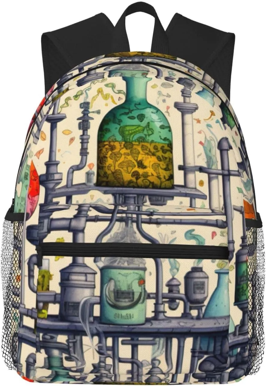 Chemistry Print Print Lightweight And Comfortable Duffel Bag, Casual Daypack, Multipurpose Backpack