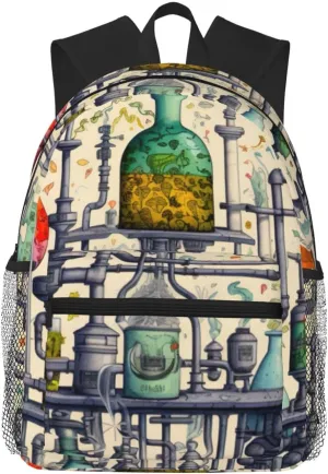 Chemistry Print Print Lightweight And Comfortable Duffel Bag, Casual Daypack, Multipurpose Backpack