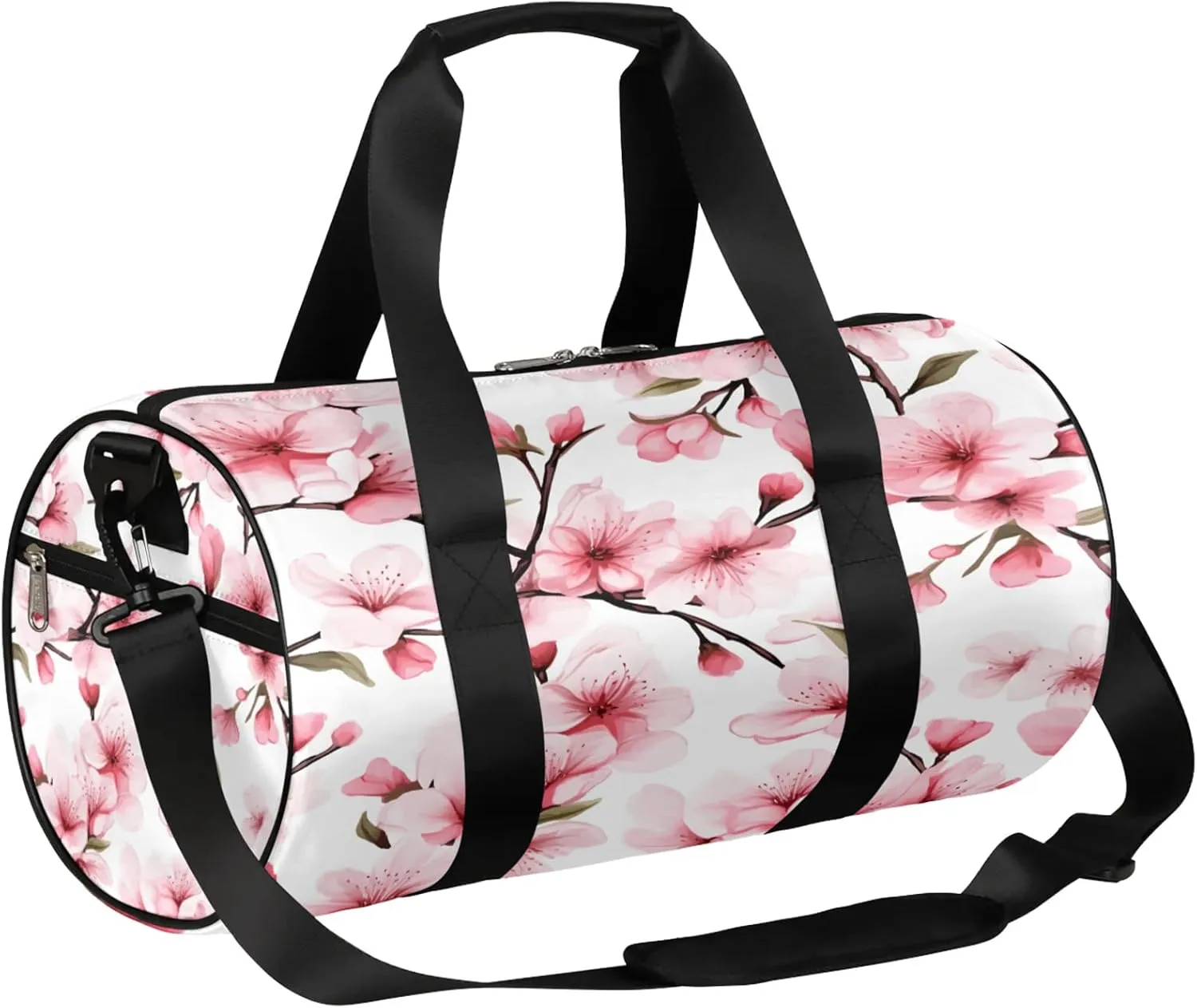Cherry Japanese Cherry Blossom Sports Gym Bag for Men Women Lightweight Travel Duffle Bag with Shoulder Strap Waterproof Carry On Weekender Overnight Bag for Travel Sports Gym