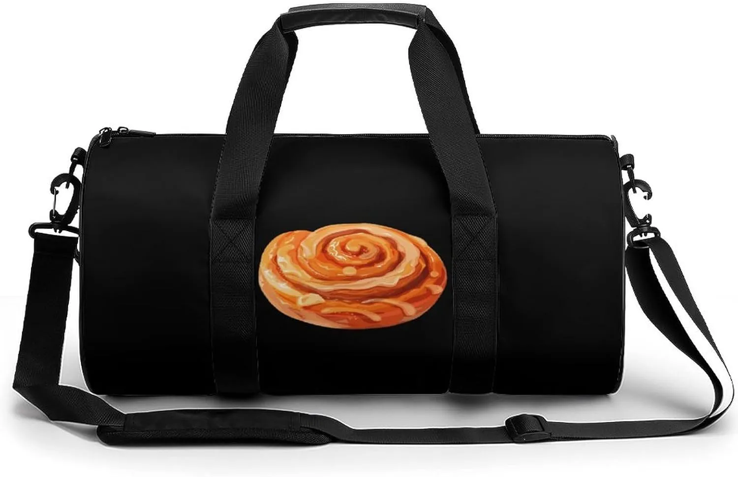 Cinnamon Rolls Pastry Gym Bag for Men Women Duffle Bags Travel Tote