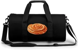 Cinnamon Rolls Pastry Gym Bag for Men Women Duffle Bags Travel Tote