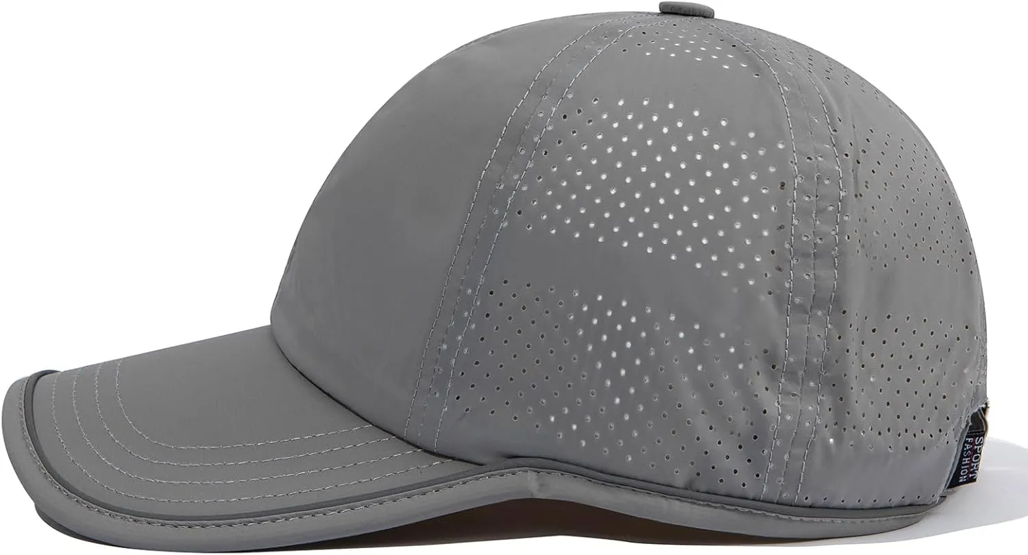 Clakllie Quick Dry Baseball Cap Lightweight Sun Hats Waterproof Running Hat Golf Hats UV Protection Outdoor Cap Tennies Hat
