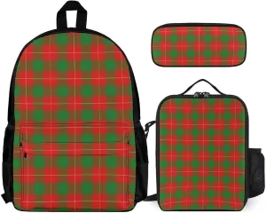 Clan MacFie Lightweight Pocket Backpack Crossbody Lunch Bag Set Unisex