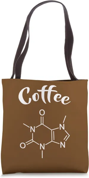 Coffee Design For Coffee Lovers Cool Caffeine Molecule Tote Bag