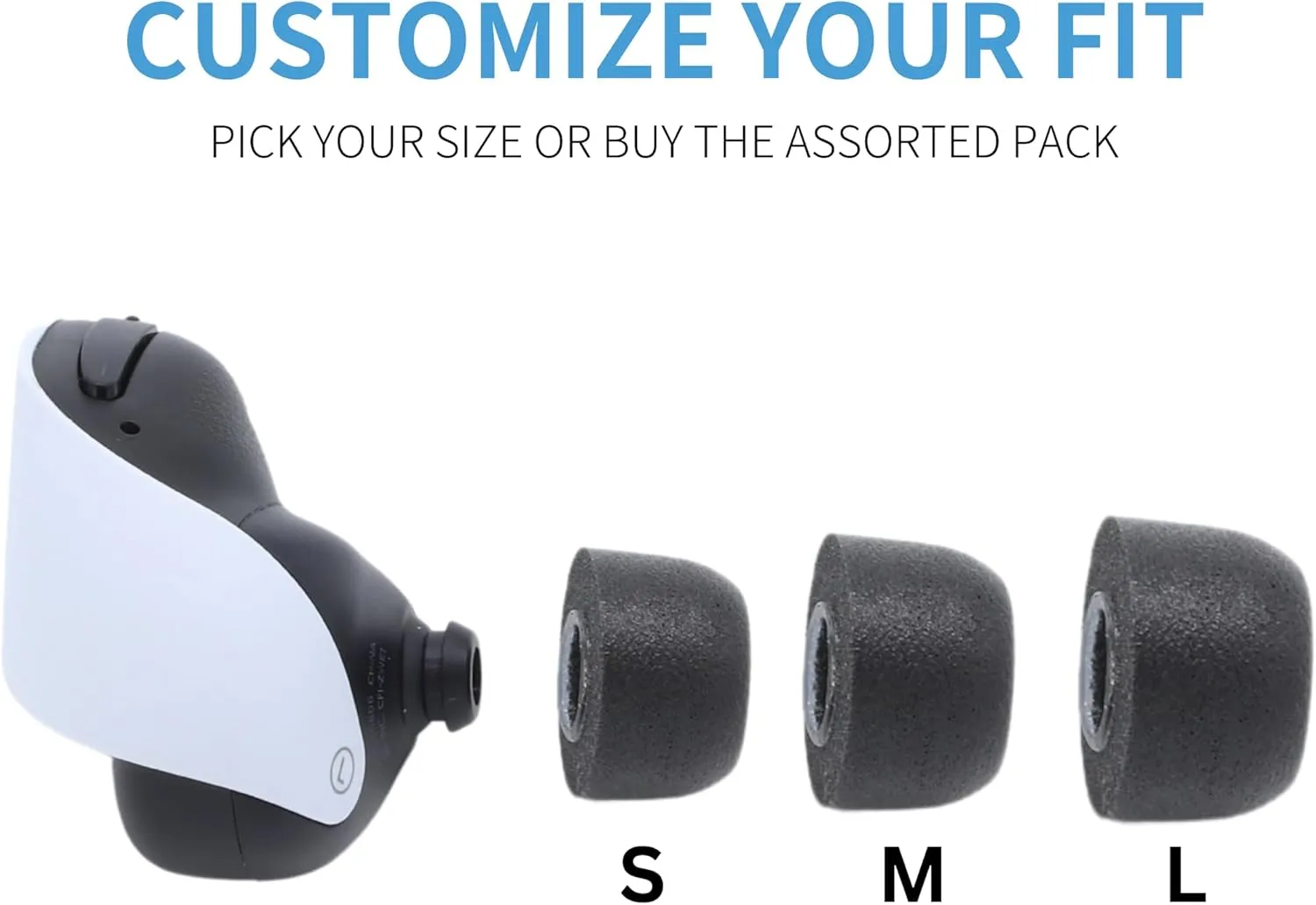 Comply Memory Foam Replacement Earbud Tips for Pulse Explore Wireless Earbuds | Superior Noise Isolation, Ultimate Comfort, Secure Fit for Gaming | Black, Medium (3 Pairs)