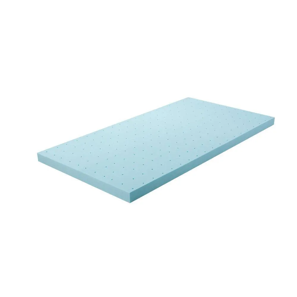Cooling Gel Memory Foam Mattress Topper : 2 In. Twin Size : Medium Firm : Centaur-Us Certified