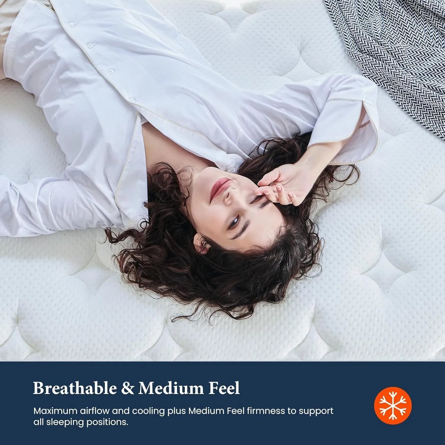 Coolvie Twin XL Mattress 14 Inch, Hybrid XL Twin Mattress in a Box, 4 Layer Premium Foam with Pocket Springs for Motion Isolation and Pressure Relieving, Medium Firm Feel, 100-Night Trial