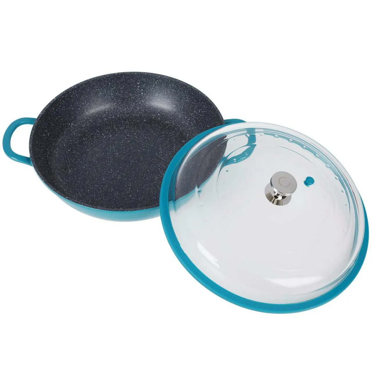 Curtis Stone 4-Quart Cast Aluminum Pan with Glass Lid (Refurbished)