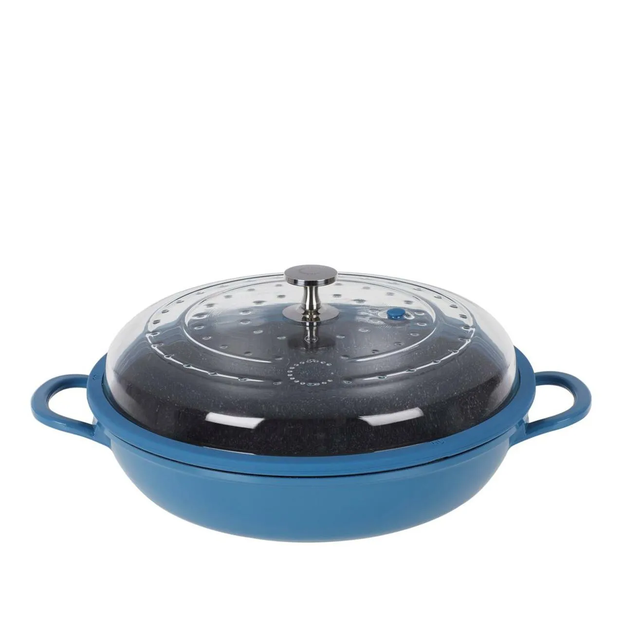 Curtis Stone 4-Quart Cast Aluminum Pan with Glass Lid (Refurbished)