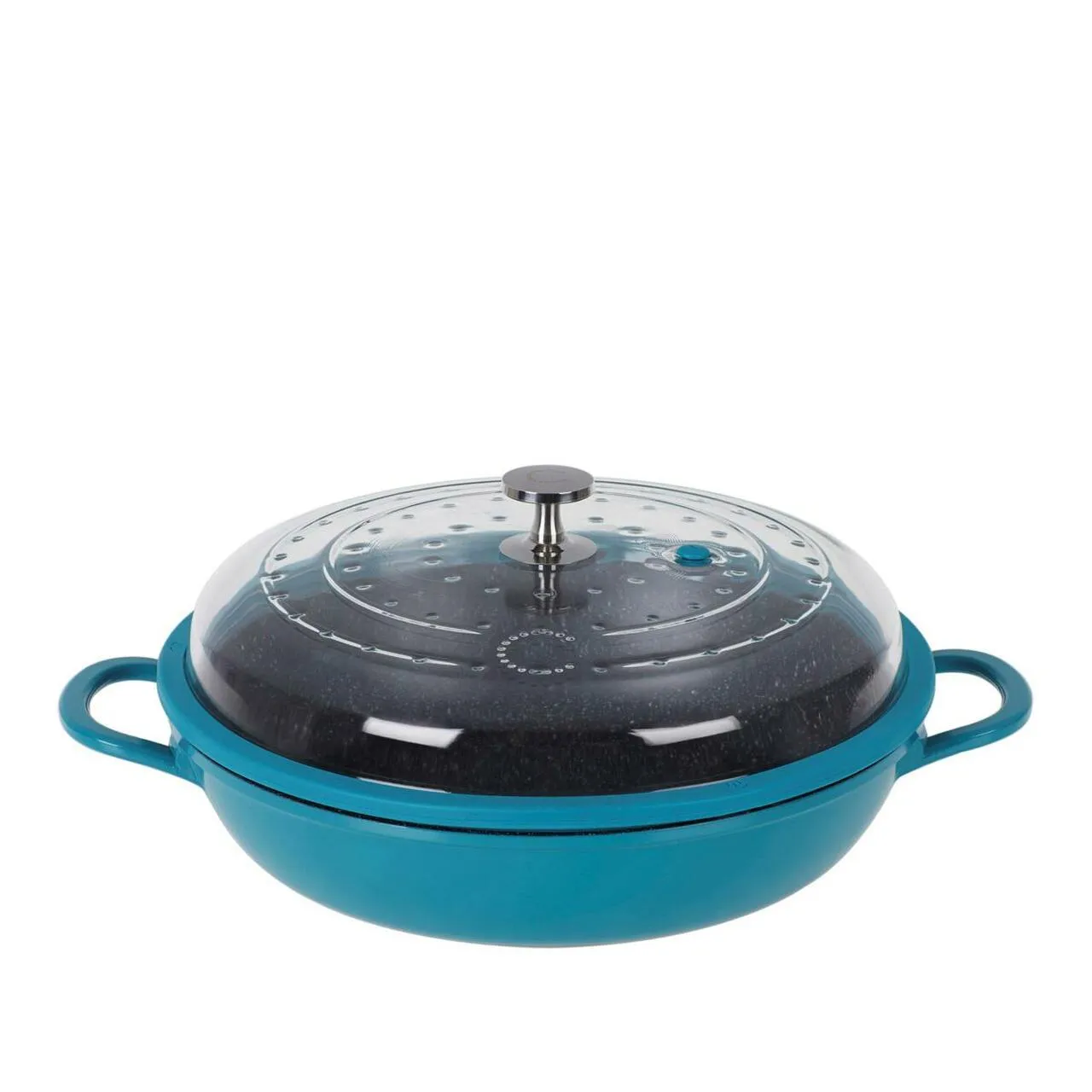 Curtis Stone 4-Quart Cast Aluminum Pan with Glass Lid (Refurbished)