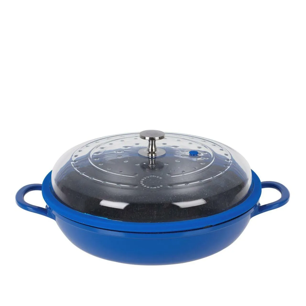 Curtis Stone 4-Quart Cast Aluminum Pan with Glass Lid (Refurbished)