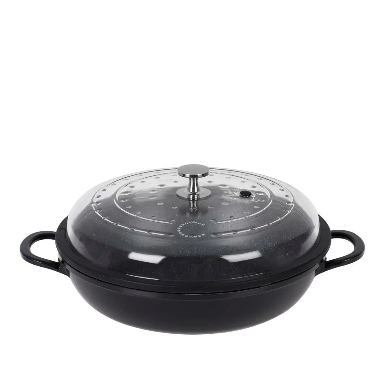 Curtis Stone 4-Quart Cast Aluminum Pan with Glass Lid (Refurbished)