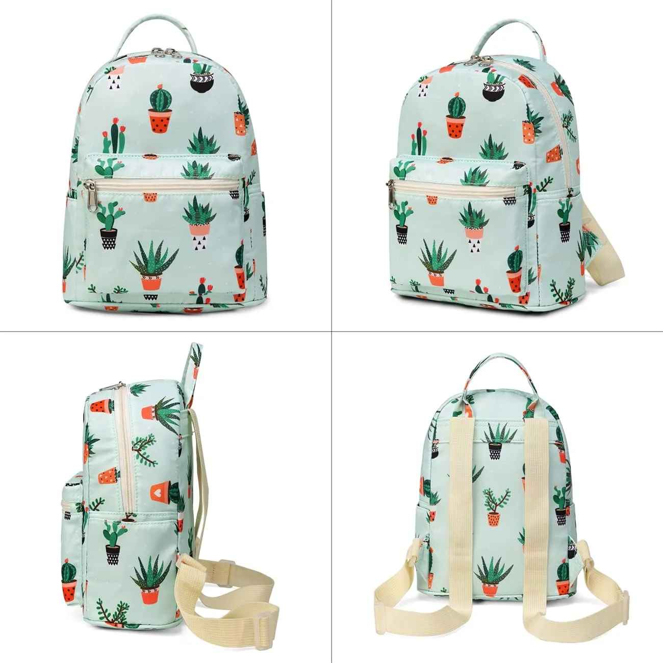 Cute 10 inch mini pack bag backpack for grils children and adult (cactus1)