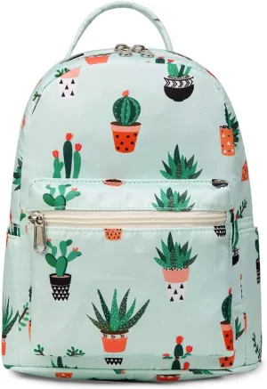 Cute 10 inch mini pack bag backpack for grils children and adult (cactus1)