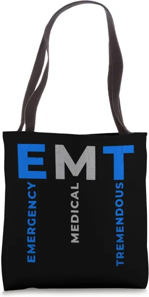 Cute EMT Emergency Medical Tremendous Tote Bag